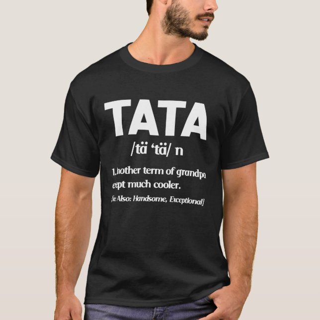 Camiseta Abuelo divertido de definición de Tata (Anverso)