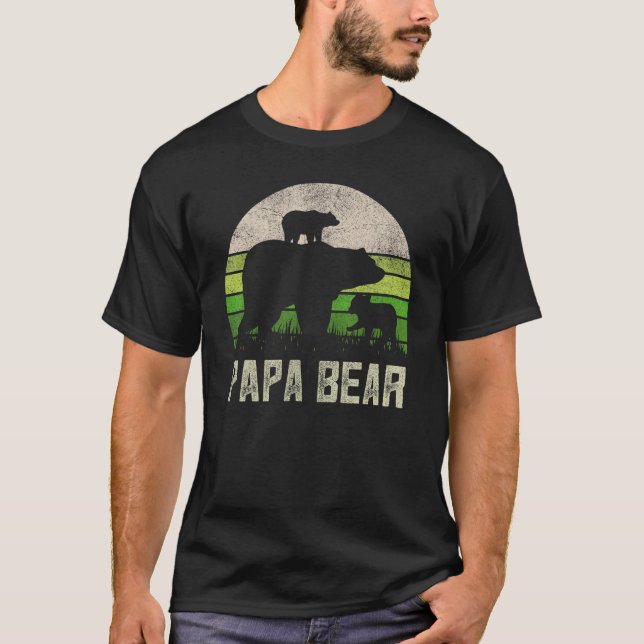 Camiseta Abuelo divertido de los nietos papá oso de papá (Anverso)