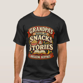 Camiseta Abuelo Divertido Snacks Historias Reglas de Hora d