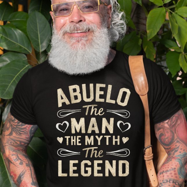 Camiseta ABUELO | El hombre el mito el día del padre de la  (Abuelo ,The Man The myth, The Legend Dark T-shirt)