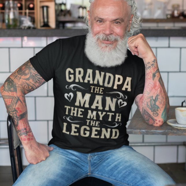 Camiseta Abuelo | El hombre el mito el día del padre de la  (Grandpa the man the myth the legend)
