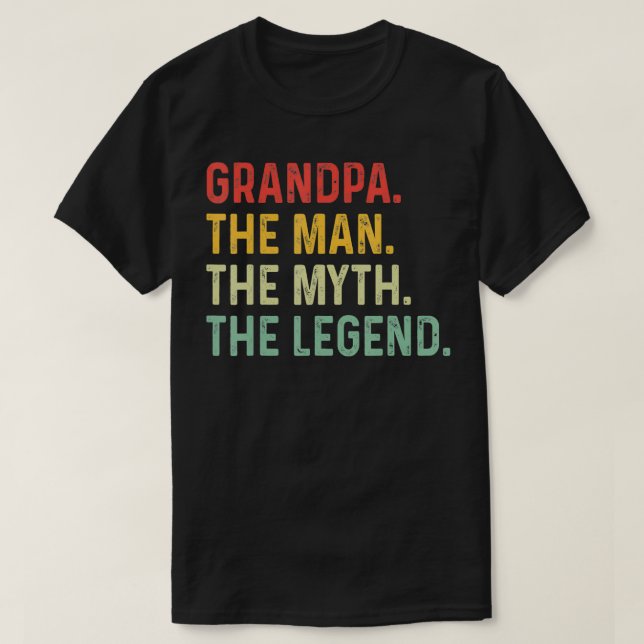 Camiseta Abuelo El hombre el mito el día del padre regalo (Diseño del anverso)