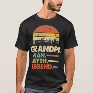 Camiseta Abuelo El Hombre El Mito La Leyenda Pop