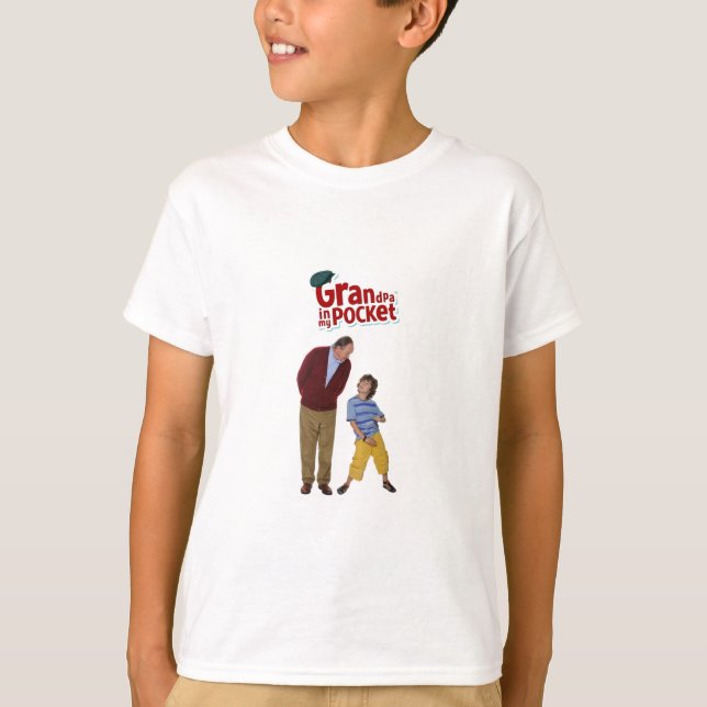 Camiseta Abuelo en mi bolsillo - abuelo y Jason (Anverso)