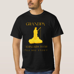 CAMISETA ABUELO ENSEÑANDO A LOS NIÑOS A PESCAR Y CONTANDO H