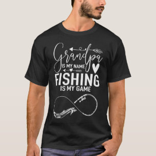 Camiseta Abuelo es mi nombre, Pescar es mi juego