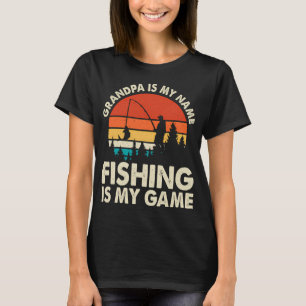 Camiseta Abuelo es mi nombre Pescar es mi juego - Pescar G