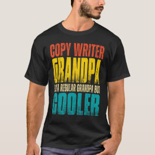 Camiseta Abuelo escritor masculino como abuelo normal pero 