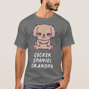 Camiseta Abuelo español de Cocker Kawaii Dueño del Perro Fa