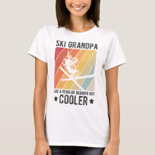 Camiseta Abuelo Esquí Como Un Abuelo Regular Pero Más Cool