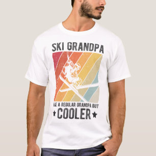 Camiseta Abuelo Esquí Como Un Abuelo Regular Pero Más Cool 
