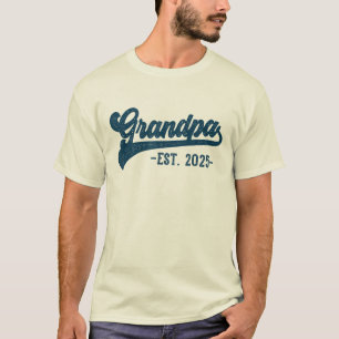 Camiseta Abuelo Est 2025 Abuelo Para Ser, Nuevo Abuelo 2025