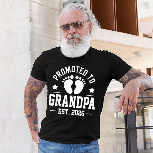 Camiseta Abuelo Est. 2026, Anuncio de Embarazo Abuelo