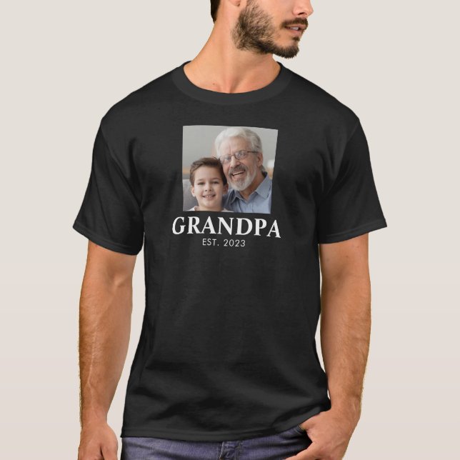 Camiseta Abuelo Estableció el Día de los Abuelos (Anverso)