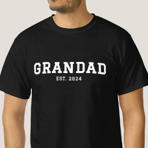 Camiseta Abuelo Estableció Nuevo Regalo de Abuelo
