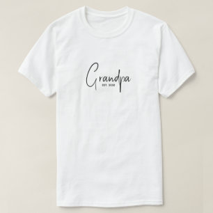 Camiseta Abuelo Estableció Nuevo Regalo para Abuelo 