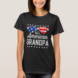Camiseta Abuelo Estadounidense 4 De Julio Usa Sungles Mens 