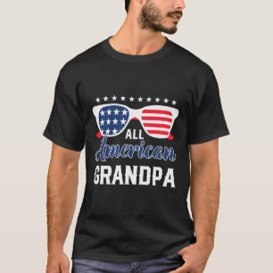 Camiseta Abuelo Estadounidense 4 De Julio Usa Sungles Mens 