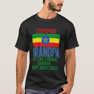 Camiseta Abuelo etíope antiguo, bandera etíope para padre