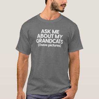 Camiseta Abuelo Gato Abuela Abuela Pregúntame sobre mi Gra