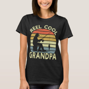 Camiseta Abuelo Genial Carrete Amante de la Pesca de Lubina