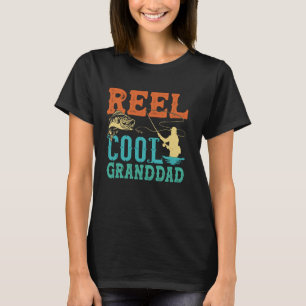 Camiseta Abuelo Genial Carrete caña de pescar divertida vin