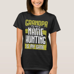 Camiseta Abuelo genial es mi nombre la caza es mi juego Pad