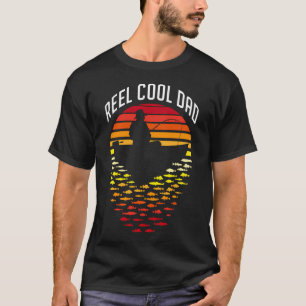 Camiseta Abuelo Genial Pesca Atardecer Retro Divertido Pesc