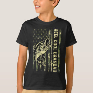 Camiseta Abuelo Genial Pescador Camuflaje Día del Padre