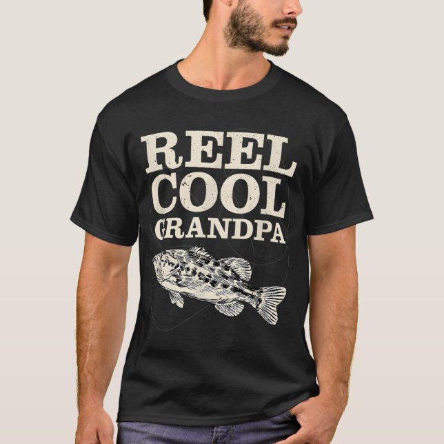 Camiseta Abuelo Genial Pescando (Anverso)