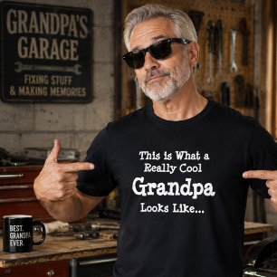 Camiseta Abuelo Genial Regalo del Día del Padre para Abuelo