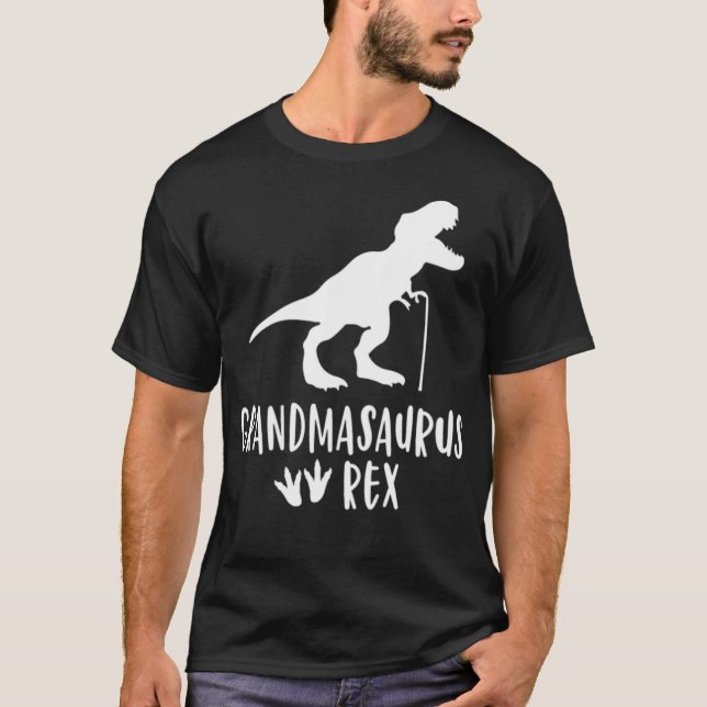 Camiseta Abuelo Gracioso lindo rex de dinosaurio de T (Anverso)