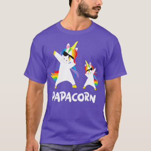 Camiseta Abuelo gracioso papá papá papá Unicorn Papacorn Da