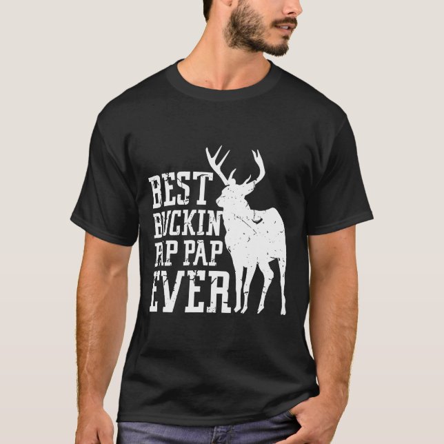 Camiseta Abuelo Gramps Pap Pap Deer Caza Regalo de Idea (Anverso)