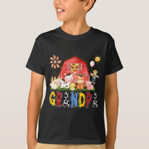 Camiseta Abuelo Granja Vaca Cumpleaños Niño Coincidente Par