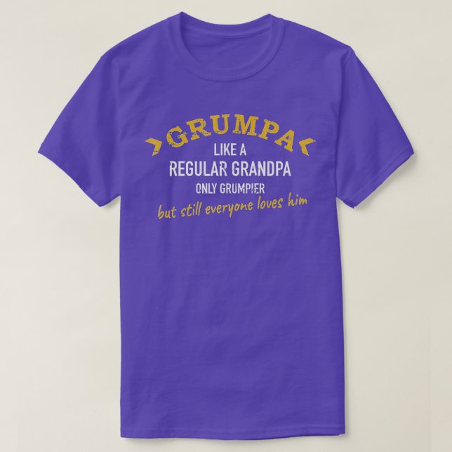 Camiseta Abuelo Grumpa (Diseño del anverso)
