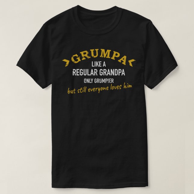 Camiseta Abuelo Grumpa (Diseño del anverso)