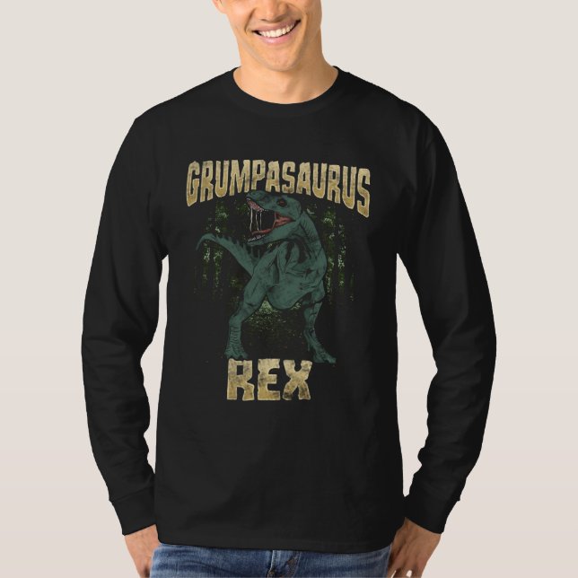 Camiseta Abuelo Grumpasauro Rex Dinosaur T Rex (Anverso)