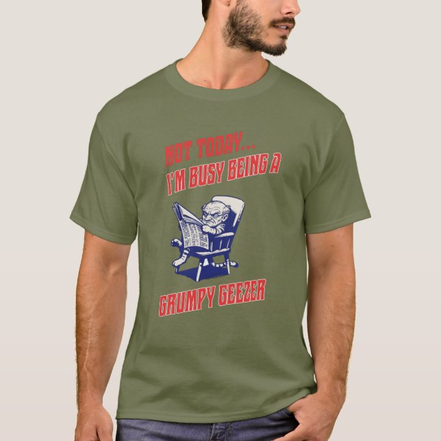 Camiseta Abuelo Gruñón Ocupado (Anverso)