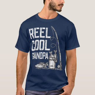 Camiseta Abuelo Guay Reel para los hombresAmante de pescar 