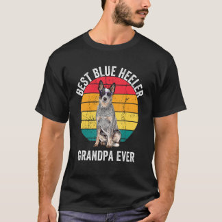 Camiseta Abuelo Heeler azul Viñoso Ganado Australiano