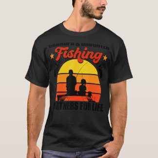 Camiseta Abuelo Hija Compañero De Pesca De Por Vida Retro V