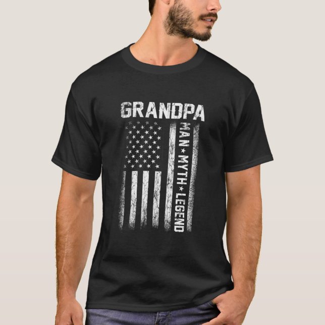 Camiseta Abuelo hombre mito legendario Día del Padre de la  (Anverso)
