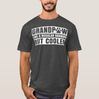 Camiseta Abuelo Hombres Gran Paw Perro de Abuelo Regular