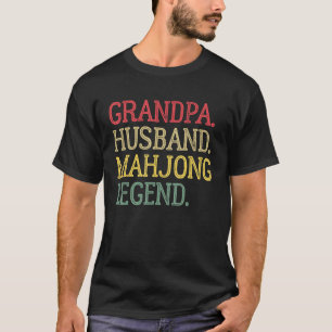 Camiseta Abuelo Husband Mahjong Legend Vintage Mahjong Gam