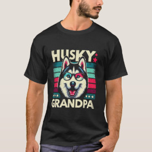 Camiseta Abuelo Husky Perro Husky Siberiano Para Hombres