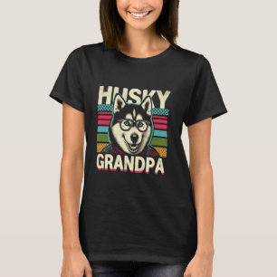 Camiseta Abuelo Husky Perro Husky Siberiano Para Hombres