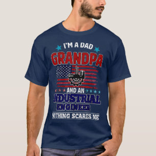 Camiseta Abuelo Ingeniero Industrial Nada me asusta la muer