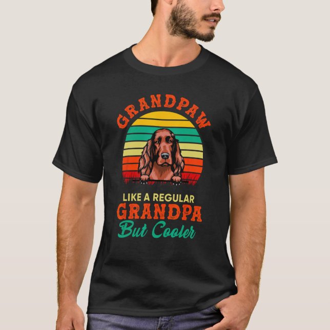 Camiseta Abuelo irlandés asilado como padre normal (Anverso)