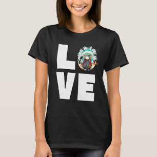 Camiseta Abuelo jefe indio Gnome ama el Da nativo americano